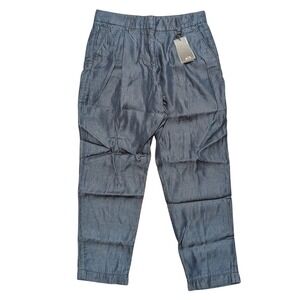 Armani Exchange Trouser Pants Jeans Womens 6 Tencel Cropped Denim Capri NWT NEW